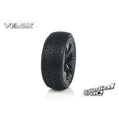 Tyre set pre-mounted "Velox RC M3 Soft" , fits "Buggy 1/8" 17mm Hex Rims Medial Pro
