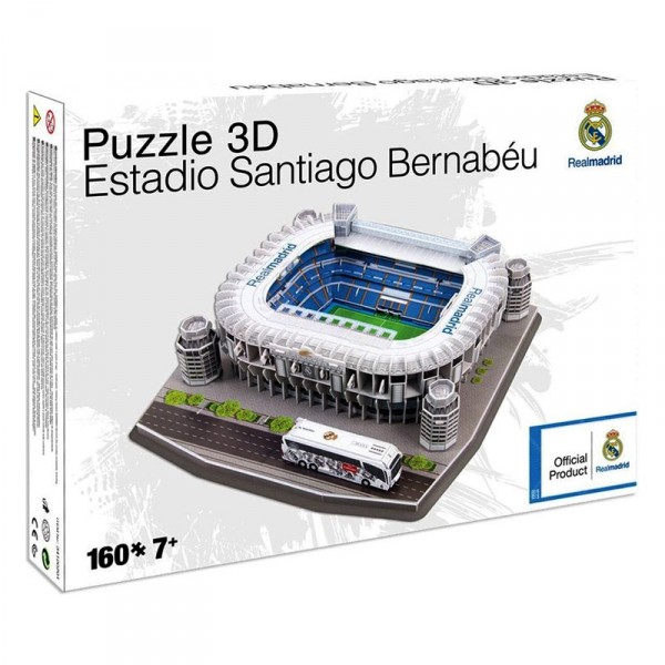 Puzzle 3D 160 pièces : Stade de foot : Santiago Bernabéu (Real Madrid) - Megableu-034001