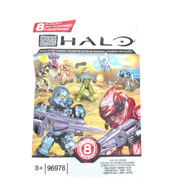 Megablok Halo : Mini figurine d'action à collectionner :  Série 8 - Megabloks-96978YT134