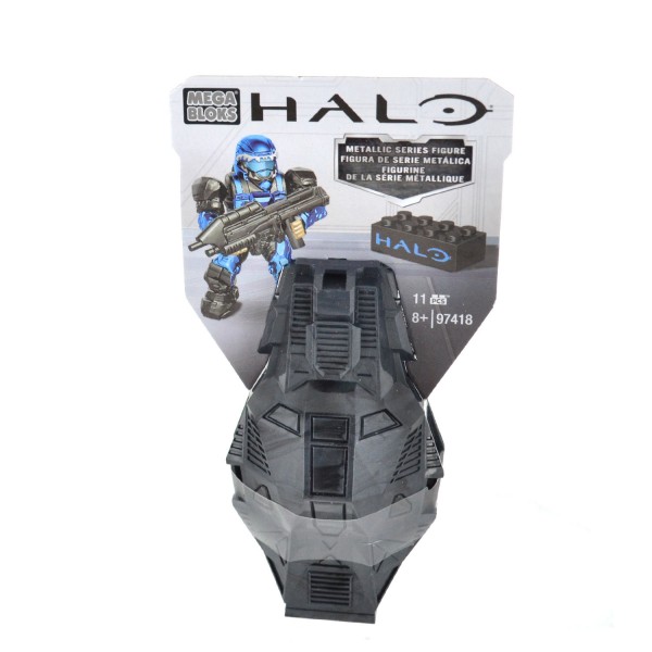 Megabloks Halo : Capsule d'atterrissage avec figurine métallique : Bleu - Megabloks-97416UT134-97418