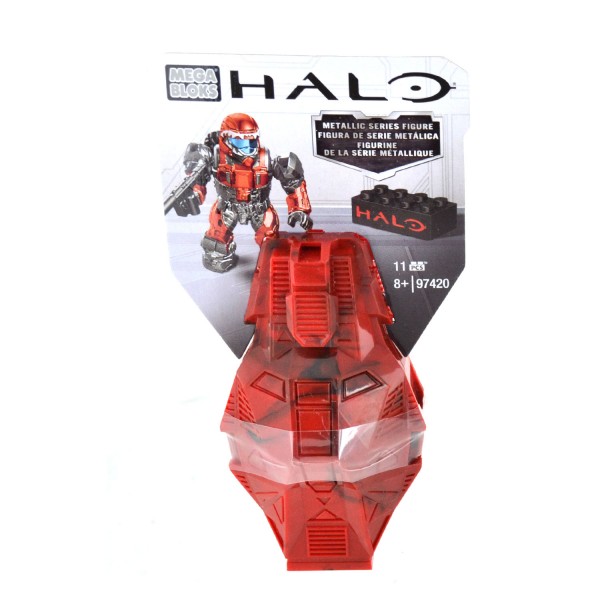Megabloks Halo : Capsule d'atterrissage avec figurine métallique : Rouge - Megabloks-97416UT134-97420