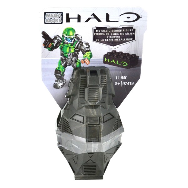 Megabloks Halo : Capsule d'atterrissage avec figurine métallique : Vert - Megabloks-97416UT134-97419