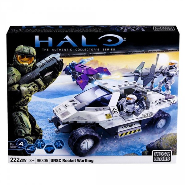 Véhicule et figurines à assembler : Halo Wars : Warthog CNSU - MegaBrands-96805