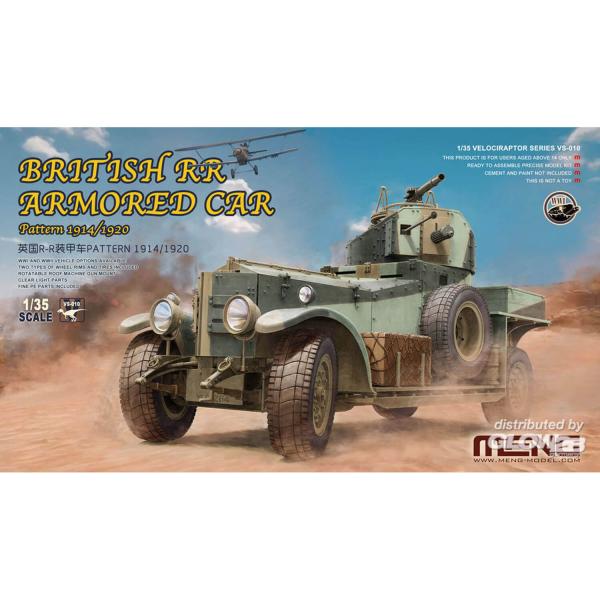 Maquette Véhicule militaire : British RR Armored Car Pattern 1914/1920 - Meng-VS-010