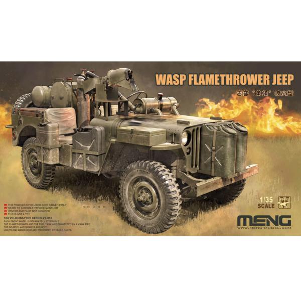 Maquette véhicule militaire : Jeep WASP Flamethrower - Meng-VS-012