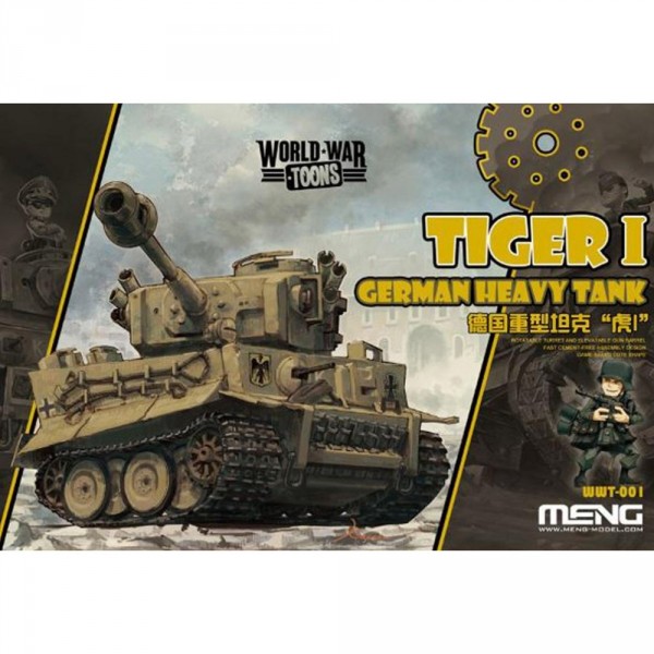 Maquette Char : World War Toons : German Heavy Tank Tiger I - Menghotel-MENG-WWT001
