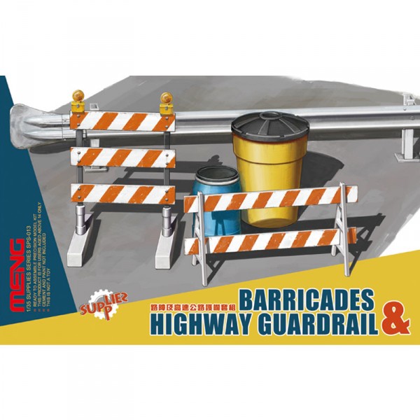 Barricades & Highway Guardrail - 1:35e - MENG-Model - Meng-SPS013