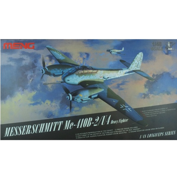 Maquette avion : Messerschmitt Me-410B-2/U4 Chasseur lourd allemand 1944 - Meng-LS001