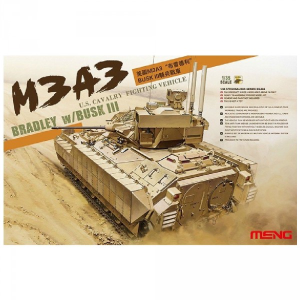 Maquette Char : US M3A3 Busk III Bradley - Meng-SS006