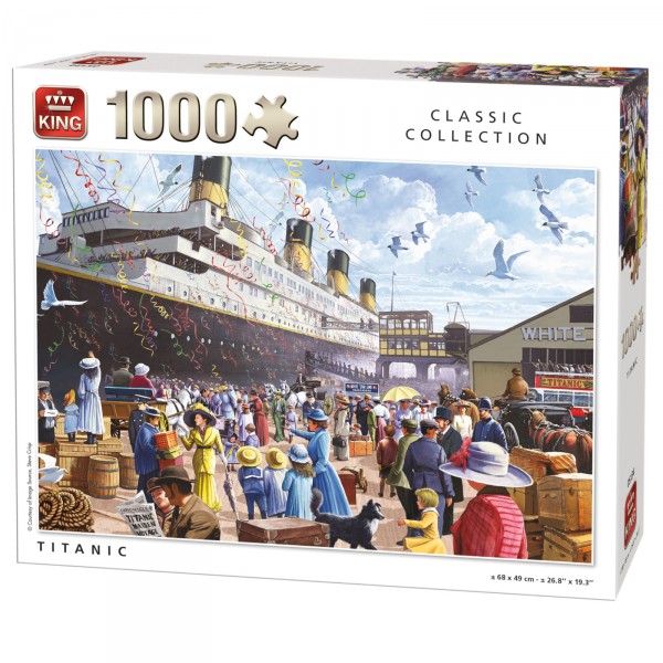 Puzzle 1000 pièces : Classic collection : Titanic - King-57871