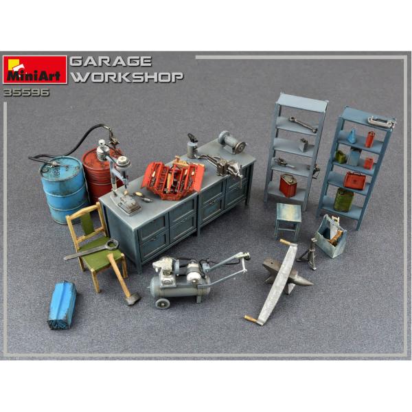 Accessoires de dioramas : Atelier de Garage - MiniArt-35596