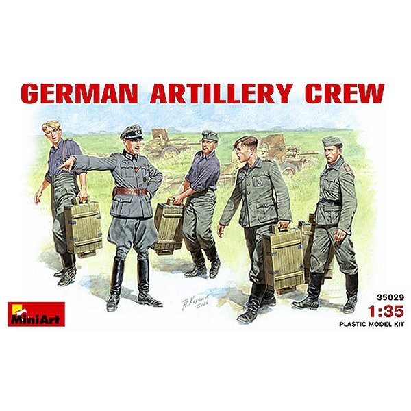 Figurines 2ème Guerre Mondiale : Artilleurs allemands 1941-1943 - MiniArt-35029