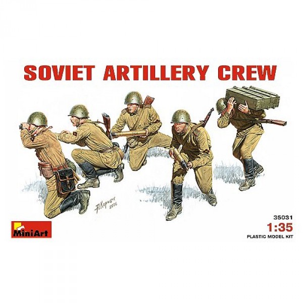 Figurines 2ème Guerre Mondiale : Artilleurs soviétiques 1941-1943 - MiniArt-35031