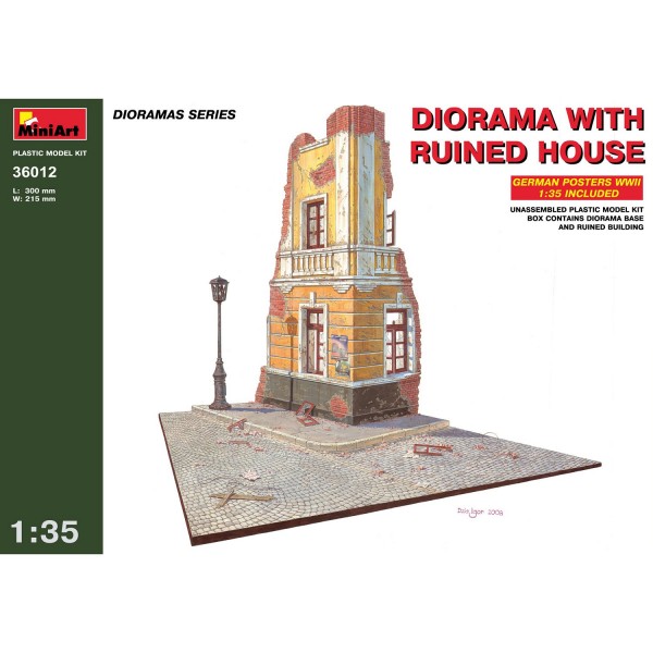 Diorama 1/35 : Maison de ville en ruine 1939-1945 - MiniArt-36012