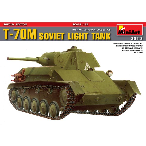 Maquette Char léger soviétique T-70M : Edition spéciale - MiniArt-35113