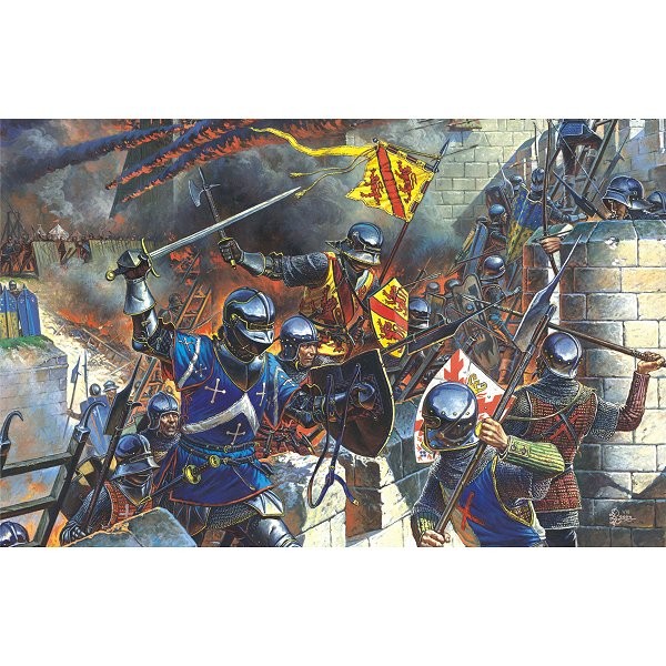 Figurines médiévales : Chevaliers français et troupes d'assaut de forteresse XVème siècle - MiniArt-72002