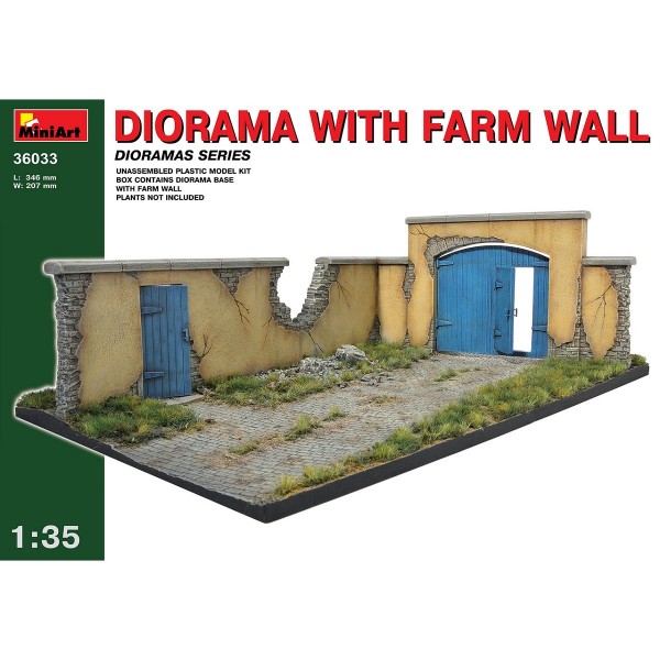 Diorama 1/35 : Mur de ferme - MiniArt-36033