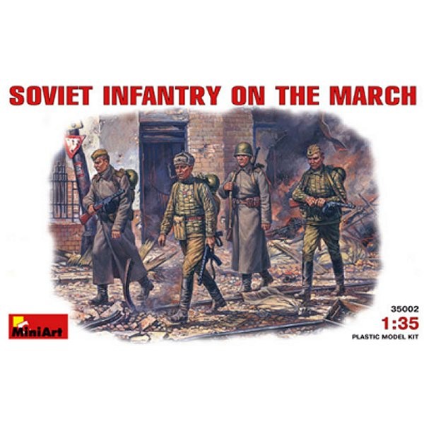 Figurines 2ème Guerre Mondiale : Infanterie Soviétique en marche 1943 - 1945 - MiniArt-35002