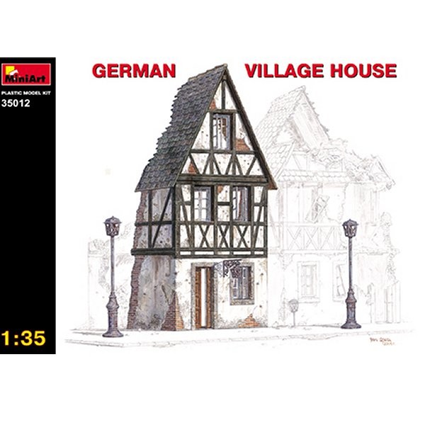 Maquette Ruines de guerre : Maison de village allemand - MiniArt-35012
