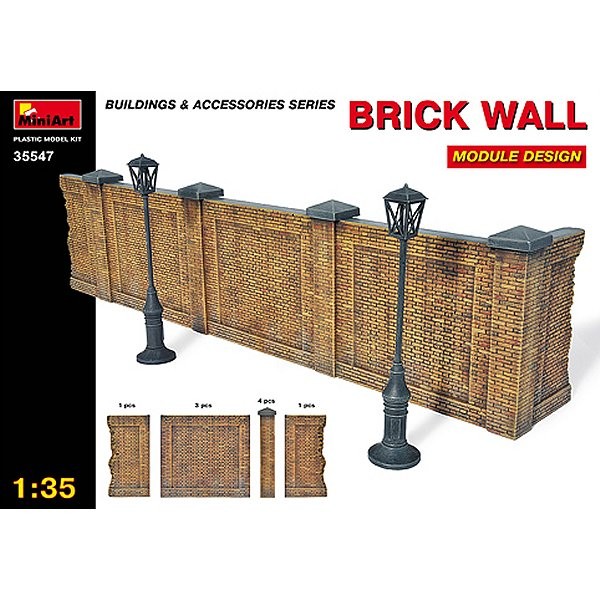 Maquette Mur en briques - MiniArt-35547