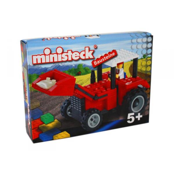 Tracteur de Ferme rouge briques Ministeck - MSK-34534