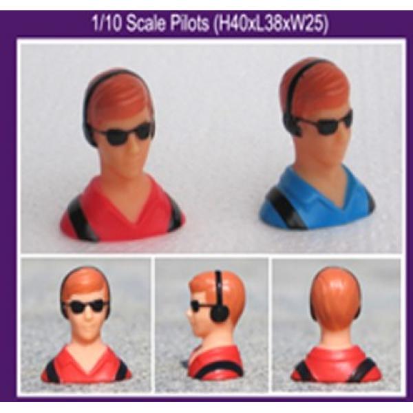 Pilote maquette 1/10e Rouge - G-001A-RED
