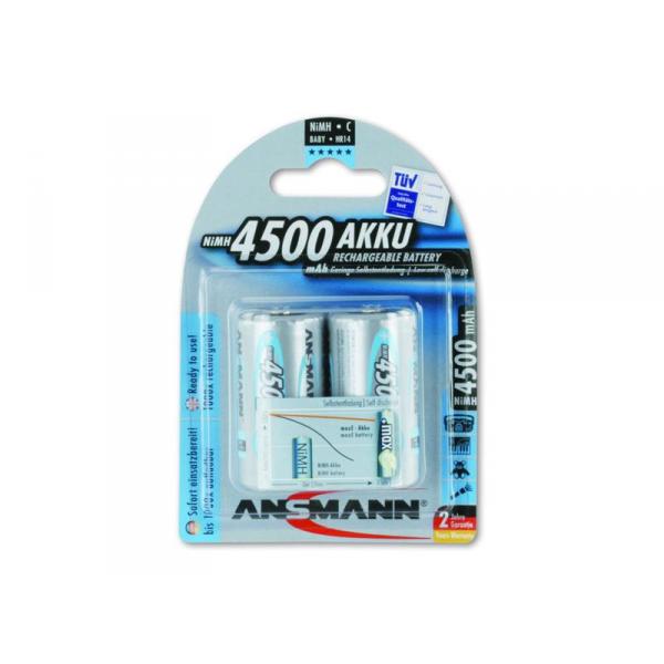 Pack de 2 pile rechargeable Baby C 4500mAh maxE+ Ansmann - MKT-10151