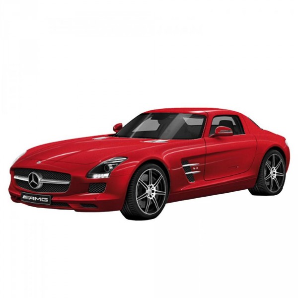 Modèle réduit : Supercar 1/18 : Mercedes-Benz SLS AMG rouge - Mondo-50106-Rouge