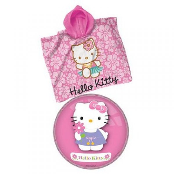 Set poncho : Sac Hello Kitty Poncho et ballon - Mondo-18544