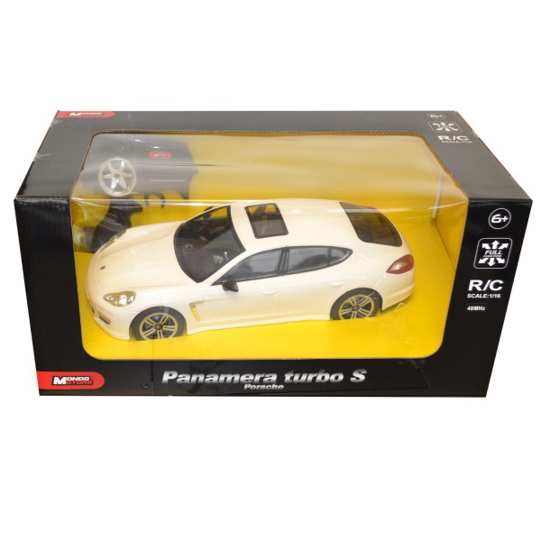 Voiture radiocommandée : Porsche Panamera turbo S blanche - Mondo-63351-Blanc