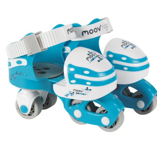 Rollers en ligne évolutifs et ajustables pointure 25/32 : Bleu - Moov-MNG112