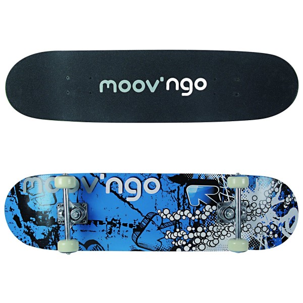 Skate board dessous bleu - Moov-MNG1B-Bleu