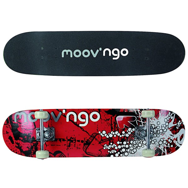 Skate board dessous rouge - Moov-MNG1B-Rouge