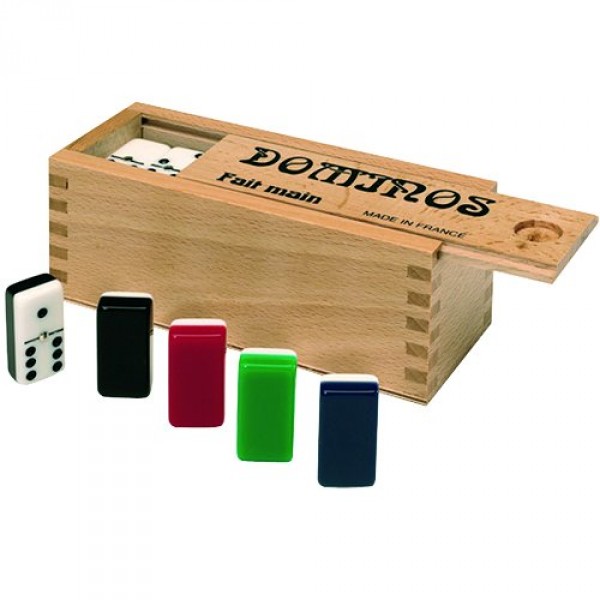 Jeu de dominos : Dominos bicolore en gala - Morize-MO1517