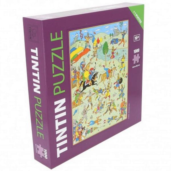 Puzzle 1000 pièces : Tintin : Le sceptre d'Ottokar - Moulinsart-81551