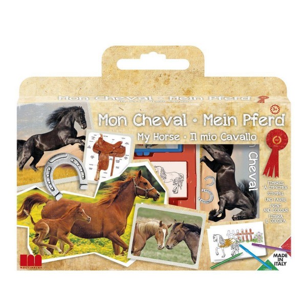 Valisette 7 tampons : Mon cheval - Multiprint-7895