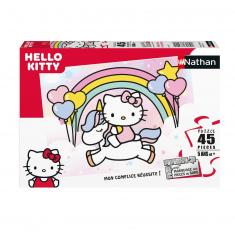 45 pieces puzzle: Hello Kitty and her friends