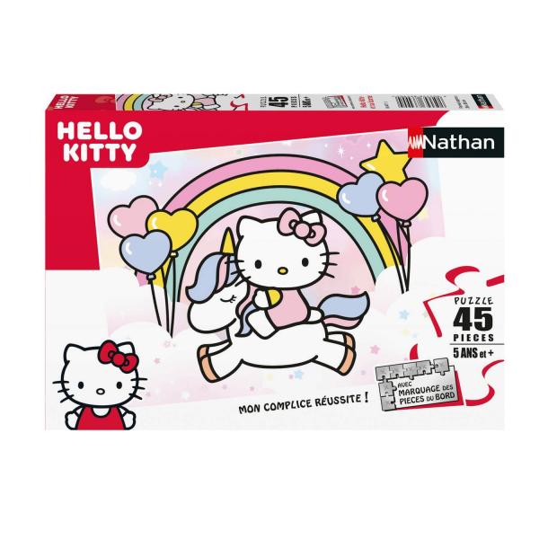 Puzzle 45 pièces : Hello Kitty et ses amis - Nathan-Ravensburger-86471