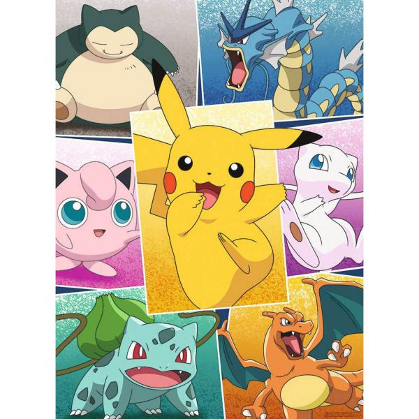 Puzzle 250 pièces : Types de Pokémon - Nathan-Ravensburger-86882