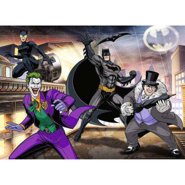 Puzzle 100 pièces : Les ennemis de Batman  - Nathan-Ravensburger-86224