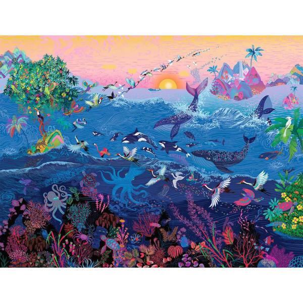2000 pieces Puzzle :  Wonders of the ocean, Peggy Nille - Nathan-Ravensburger-87313
