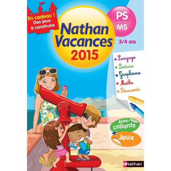 Cahier de vacances Maternelle : De la PS vers la MS Nathan vacances 2015 - Nathan-89318