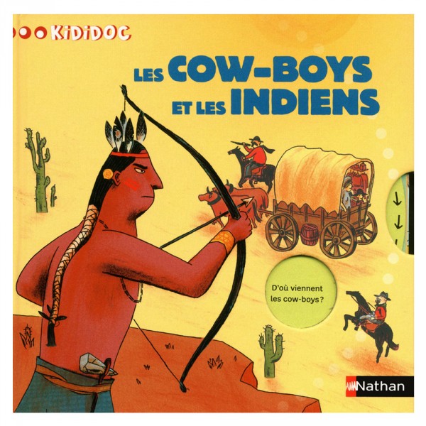 Livre Kididoc : Les cow-boys et les indiens - Nathan-53002
