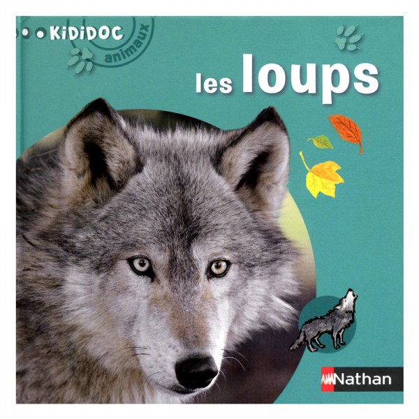 Livre Kididoc Animaux : Les loups - Nathan-53480