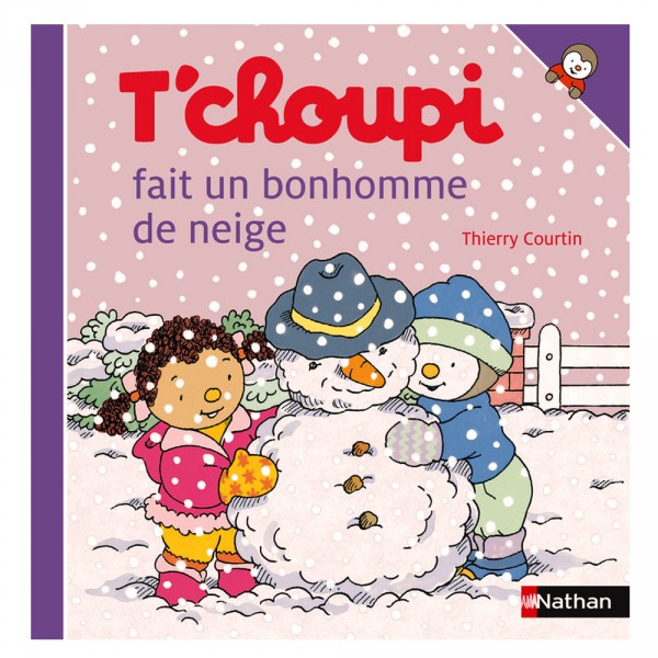 Livre T'choupi fait un bonhomme de neige - Nathan-02037