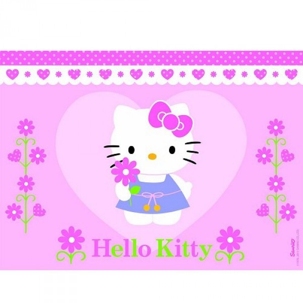 Puzzle 100 pièces - Une fleur pour Hello Kitty - Nathan-Ravensburger-86696