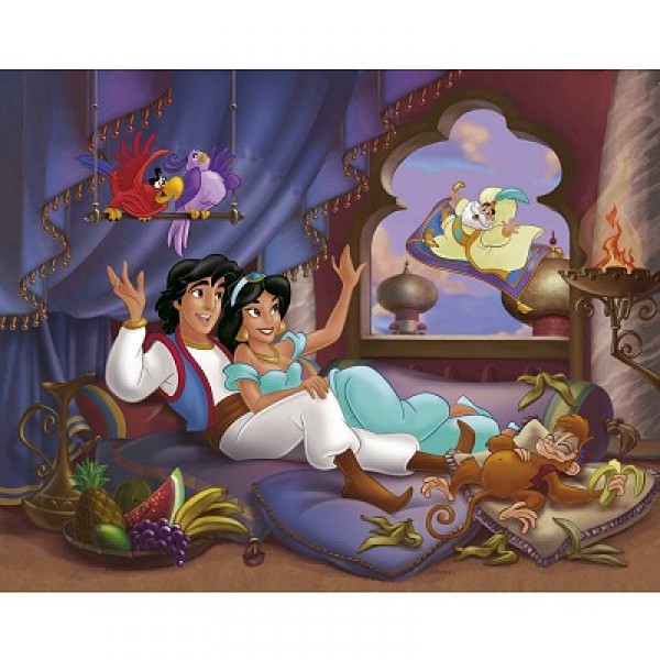 Puzzle 100 pièces - Aladdin : Histoire d'amour - Nathan-Ravensburger-86688