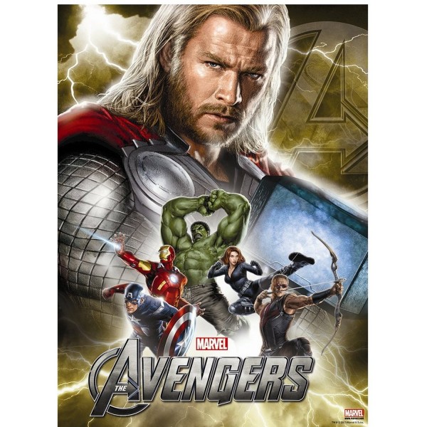 Puzzle 150 pièces maxi : Avengers Thor et ses amis - Nathan-Ravensburger-86855