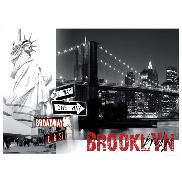 Puzzle 1500 pièces - New York : Brooklyn Bridge - Nathan-Ravensburger-87738
