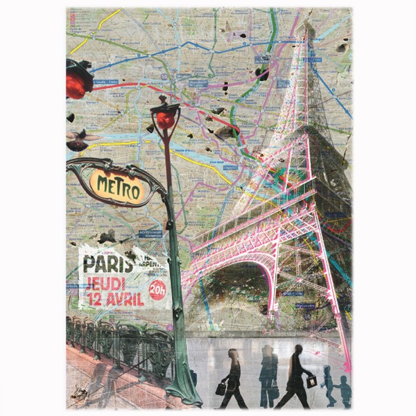 Puzzle 1500 pièces : Impressions urbaines - Nathan-Ravensburger-87766